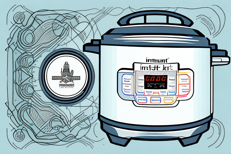 An instant pot with a beef stew inside