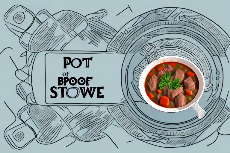 A pot of beef stew being canned