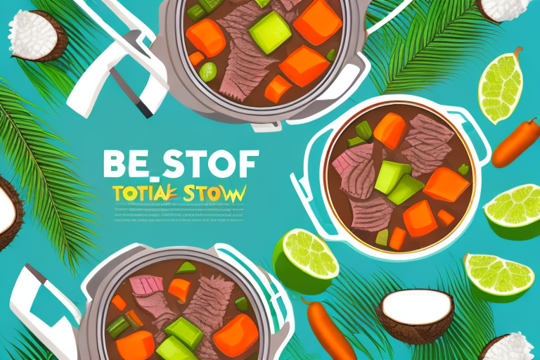 A pot of beef stew with a tropical twist