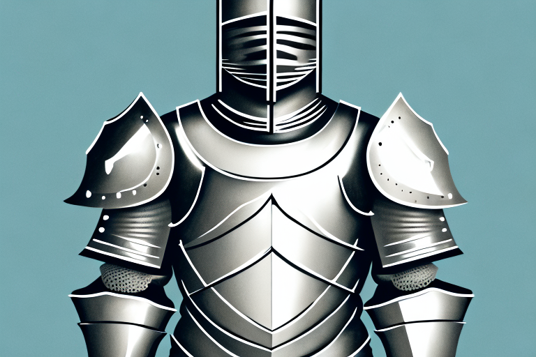 A knight wearing a suit of armor made of beef stew