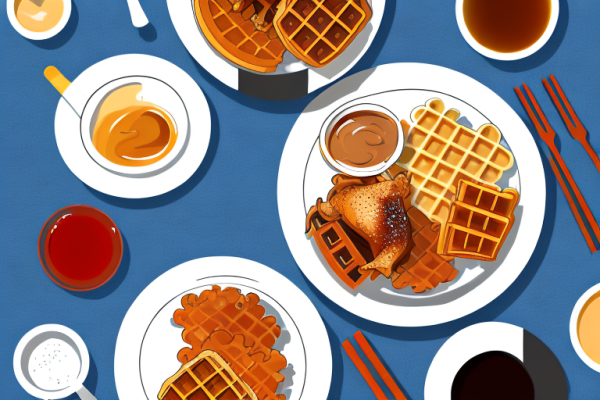 Are chicken and waffles typically served as a main course or appetizer?