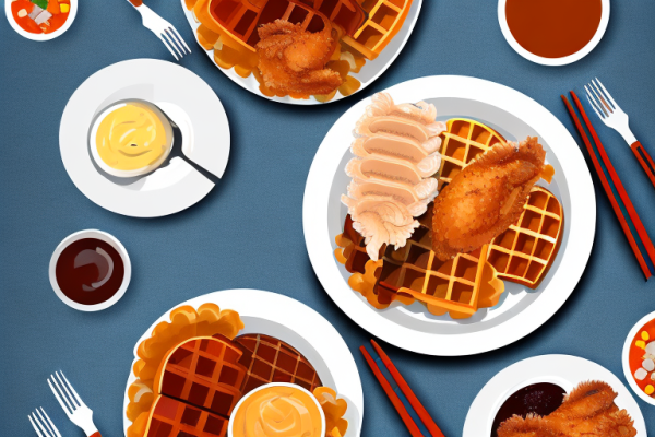 Are there any nutritional considerations for chicken and waffles?