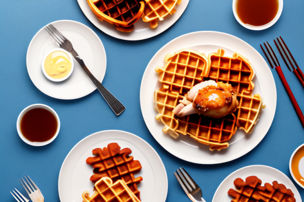 What are some common ways to reheat leftover chicken and waffles?