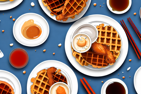 Are there any iconic advertisements or commercials featuring chicken and waffles?