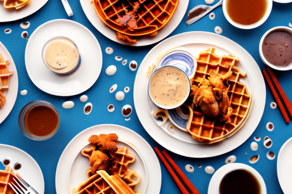 Are there any famous chefs who have put their own spin on chicken and waffles?