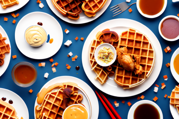 Are there any famous cookbooks that include chicken and waffles recipes?