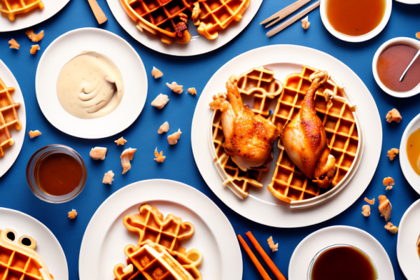 Can you make chicken and waffles with bone-in chicken breast and wing portions?