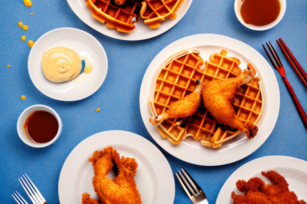 Can you make chicken and waffles with a different type of breading mixture for the chicken?