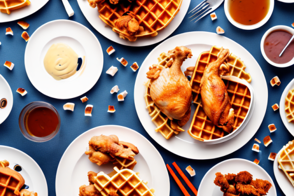 Can you make chicken and waffles with bone-in chicken breast and thigh portions?