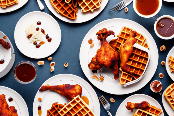 Can you make chicken and waffles with bone-in chicken leg and wing portions?