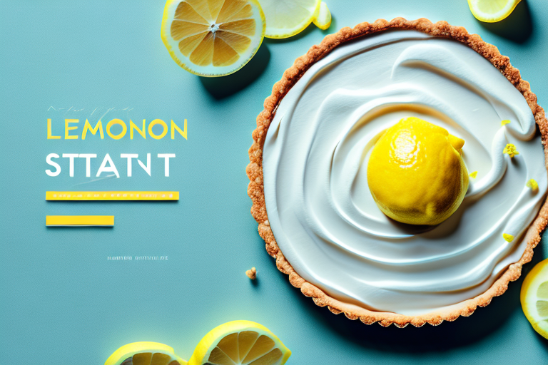 A lemon tart with a light and airy texture