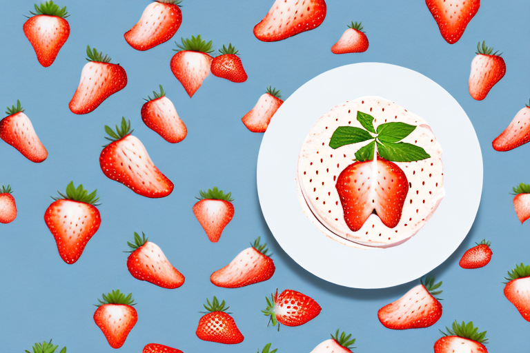 A delicious-looking charlotte aux fraises et mascarpone dessert