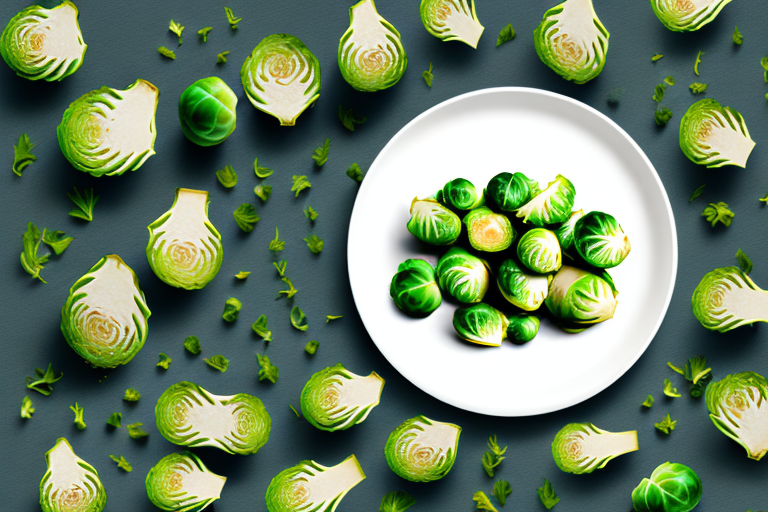 A plate of brussels sprouts with herbs and spices