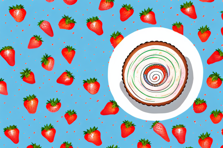 A delicious strawberry charlotte cake