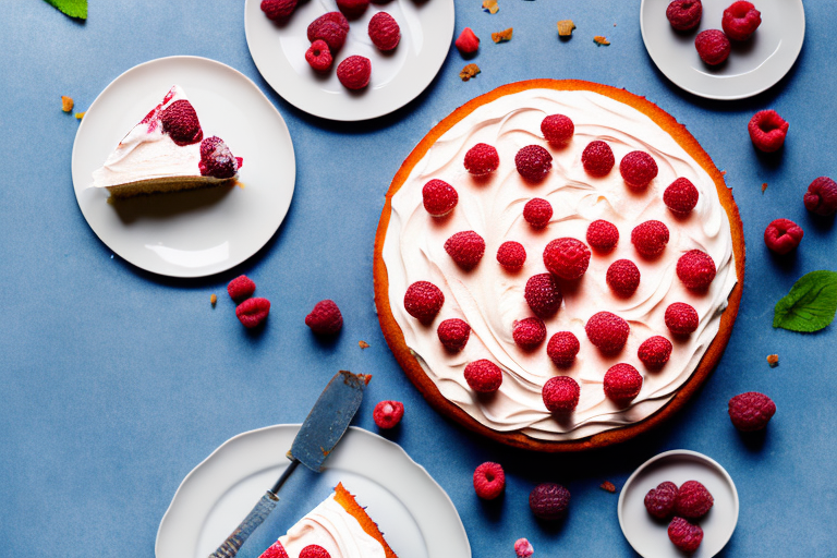 A raspberry and mascarpone charlotte cake