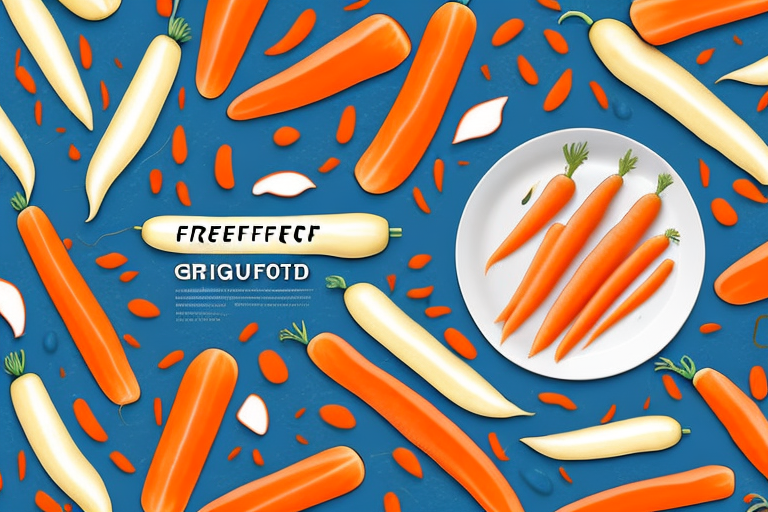 A plate of freshly prepared carrots