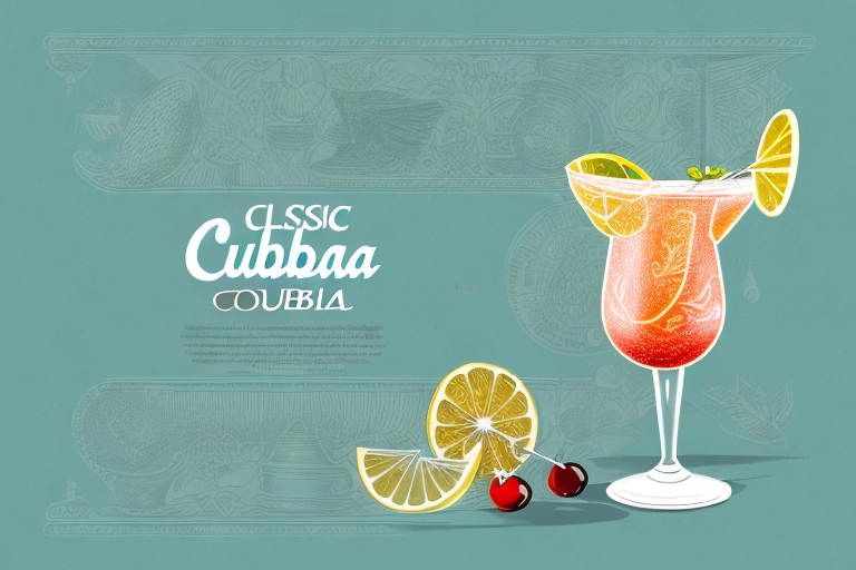 A classic cuban cocktail with ingredients