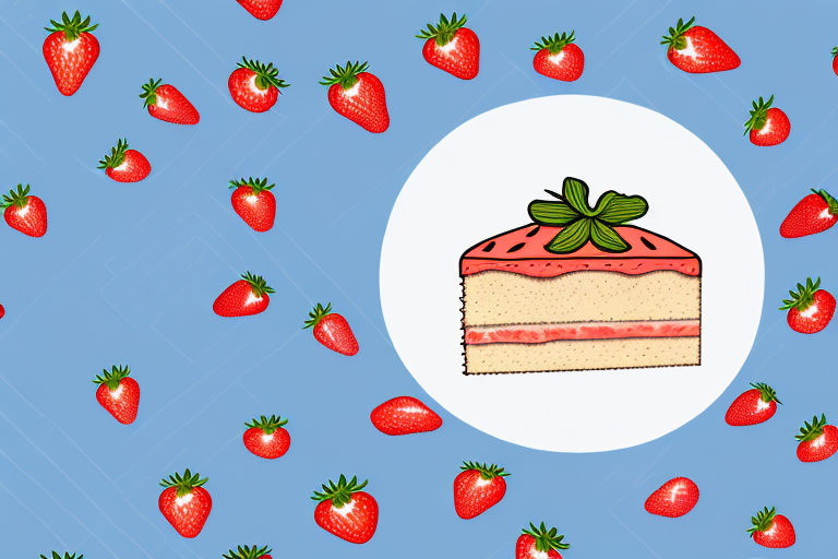 A delicious-looking strawberry charlotte cake