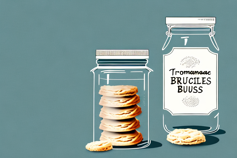 A jar of homemade biscuits