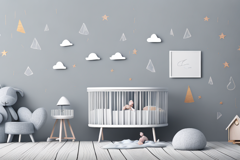 A baby's bedroom with a cozy