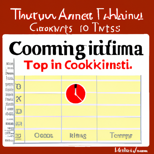 Gourmia Cooking Chart: Learn the Perfect Cooking Times and Temperatures